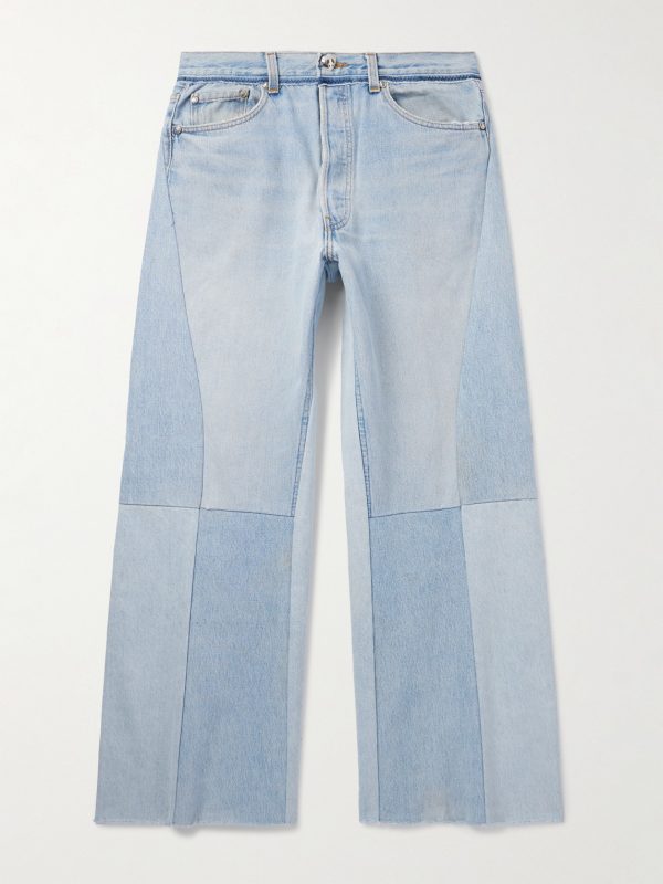 Flared Patchwork Jeans