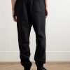 Tapered Logo-Print Cotton-Blend Jersey Sweatpants - BK Tapered Logo-Print Cotton-Blend Jersey Sweatpants - BK