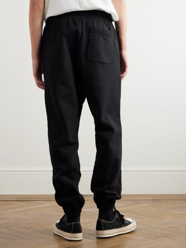 Tapered Logo-Print Cotton-Blend Jersey Sweatpants - BK Tapered Logo-Print Cotton-Blend Jersey Sweatpants - BK