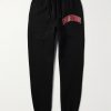 Tapered Logo-Print Cotton-Blend Jersey Sweatpants Tapered Logo-Print Cotton-Blend Jersey Sweatpants