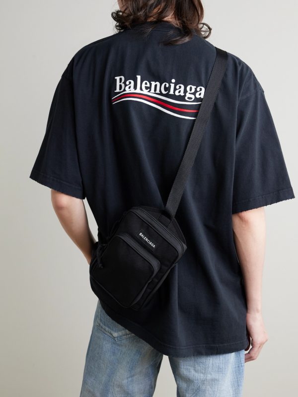 Explorer Logo-Appliquéd Canvas Messenger Bag - OU Explorer Logo-Appliquéd Canvas Messenger Bag - OU
