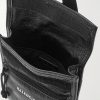 Explorer Logo-Print Cracked-Leather Messenger Bag - E1 Explorer Logo-Print Cracked-Leather Messenger Bag - E1