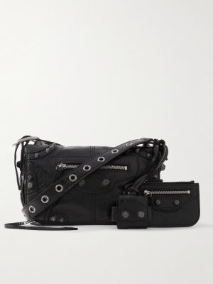 Le Cagole XS Arena Textured-Leather Messenger Bag Le Cagole XS Arena Textured-Leather Messenger Bag