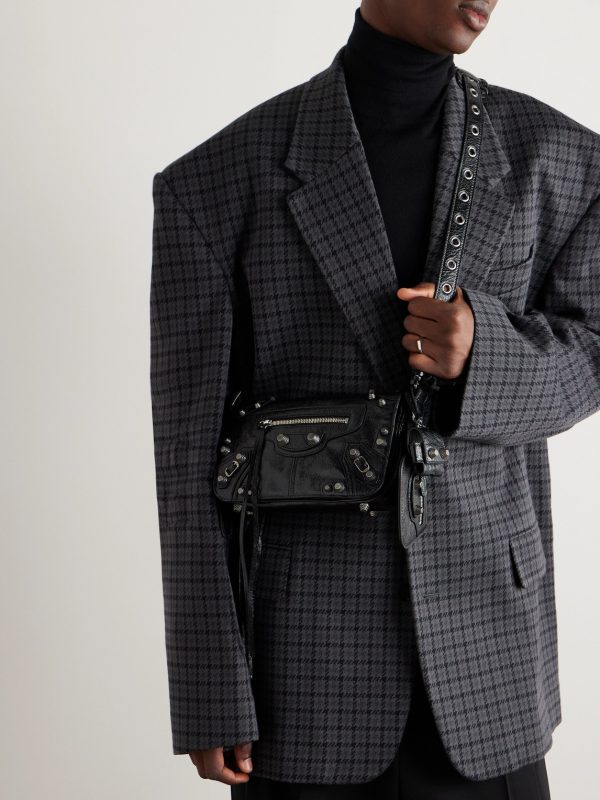 Le Cagole XS Arena Textured-Leather Messenger Bag - OU Le Cagole XS Arena Textured-Leather Messenger Bag - OU