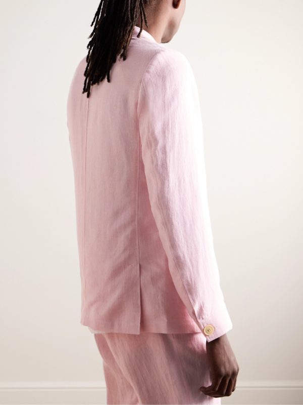 Wyndhams Unstructured Linen Suit Jacket - BK Wyndhams Unstructured Linen Suit Jacket - BK