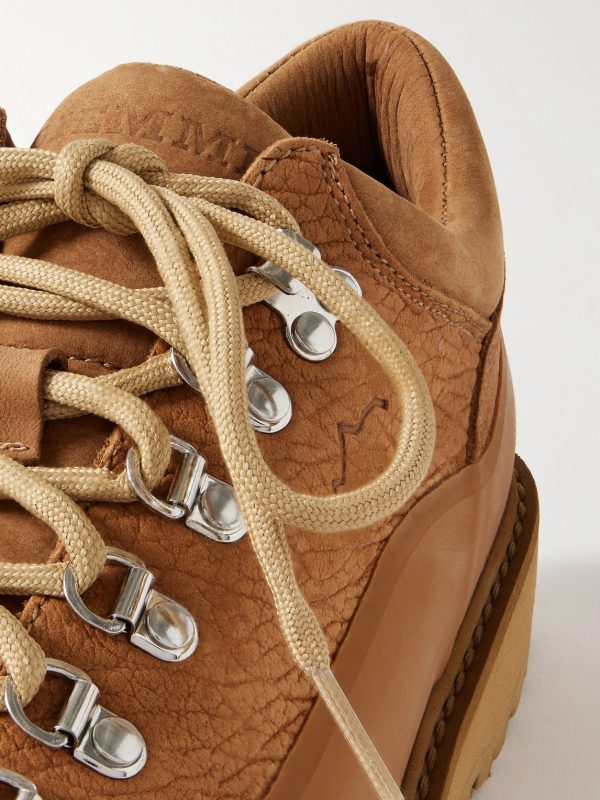 Cornaro Gomma Rubber and Nubuck-Trimmed Full-Grain Leather Sneakers - CU Cornaro Gomma Rubber and Nubuck-Trimmed Full-Grain Leather Sneakers - CU