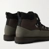Roccia Vet Sport Suede and Rubber-Trimmed Tech-Shell Hiking Boots - BK