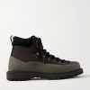 Roccia Vet Sport Suede and Rubber-Trimmed Tech-Shell Hiking Boots