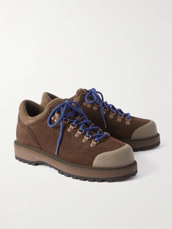 Cornaro Rubber-Trimmed Suede Sneakers - FR Cornaro Rubber-Trimmed Suede Sneakers - FR