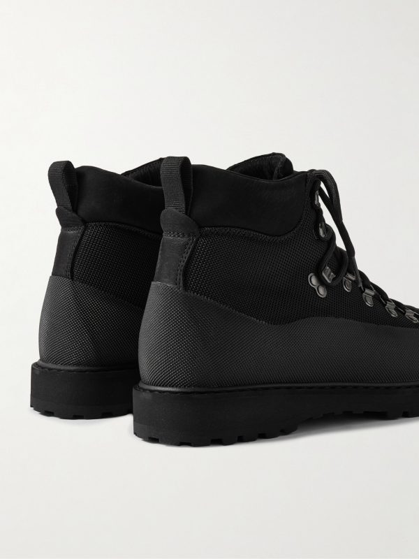 Roccia Vet Sport Suede and Rubber-Trimmed Tech-Shell Hiking Boots - BK