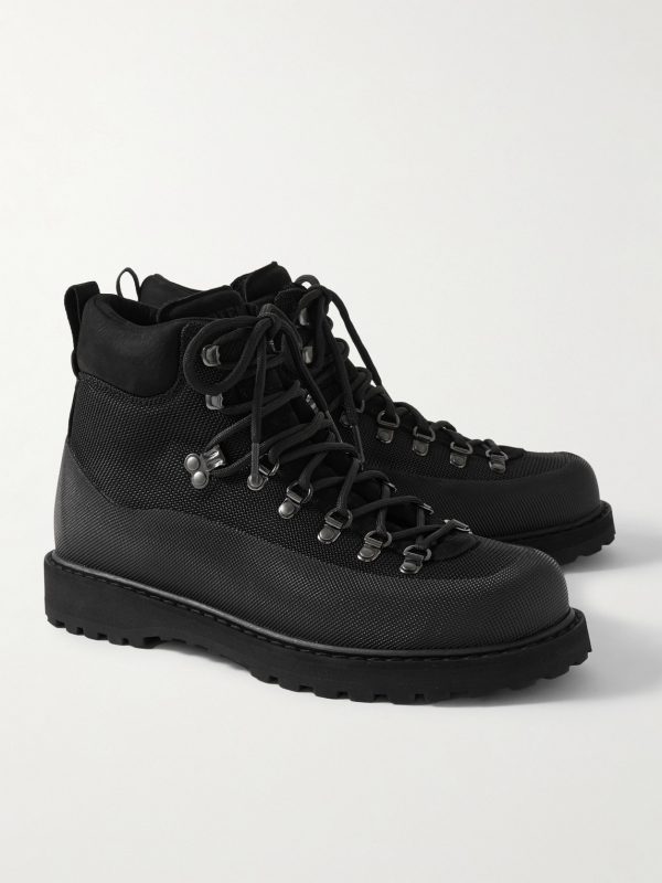 Roccia Vet Sport Suede and Rubber-Trimmed Tech-Shell Hiking Boots - FR