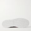 Ace Leather and Webbing-Trimmed Monogrammed Supreme Coated-Canvas Sneakers - E1