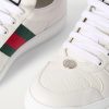 Screener Webbing-Trimmed Logo-Embossed Leather Sneakers - CU