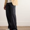 Screener Webbing-Trimmed Logo-Embossed Leather Sneakers - OU