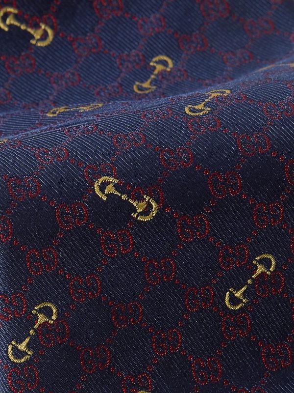 7cm Logo-Embroidered Silk-Jacquard Tie - CU 7cm Logo-Embroidered Silk-Jacquard Tie - CU