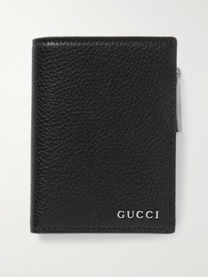 Logo-Embellished Full-Grain Leather Bifold Wallet