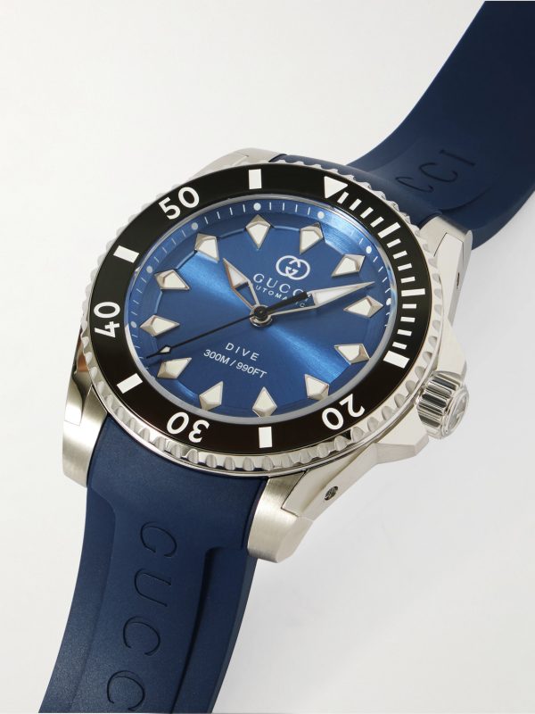 Dive 40mm Automatic Stainless Steel and Rubber Watch - CU Dive 40mm Automatic Stainless Steel and Rubber Watch - CU