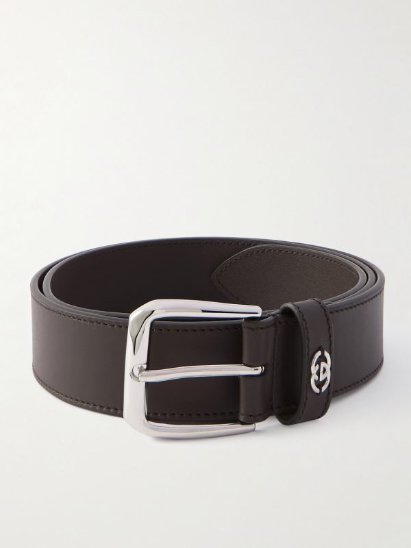 3.5cm Logo-Embellished Leather Belt 3.5cm Logo-Embellished Leather Belt
