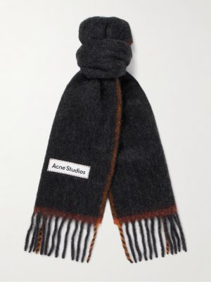 Vally Fringed Knitted Scarf Vally Fringed Knitted Scarf
