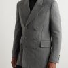 Double-Breasted Virgin Wool and Cashmere-Blend Blazer - FR