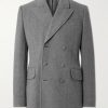 Double-Breasted Virgin Wool and Cashmere-Blend Blazer