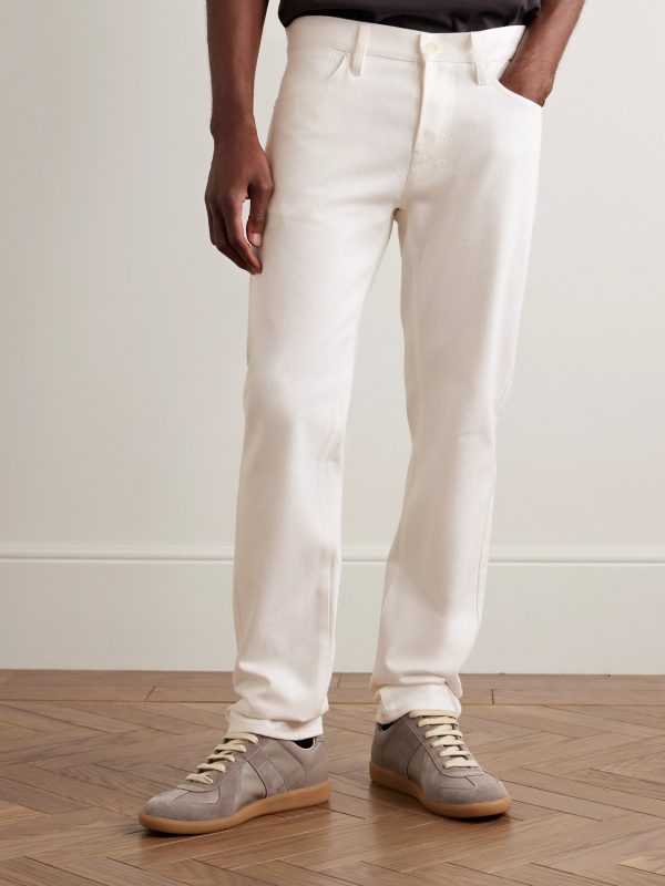 Anthony Slim-Fit Straight-Leg Cotton-Twill Trousers - FR