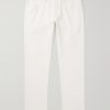Anthony Slim-Fit Straight-Leg Cotton-Twill Trousers