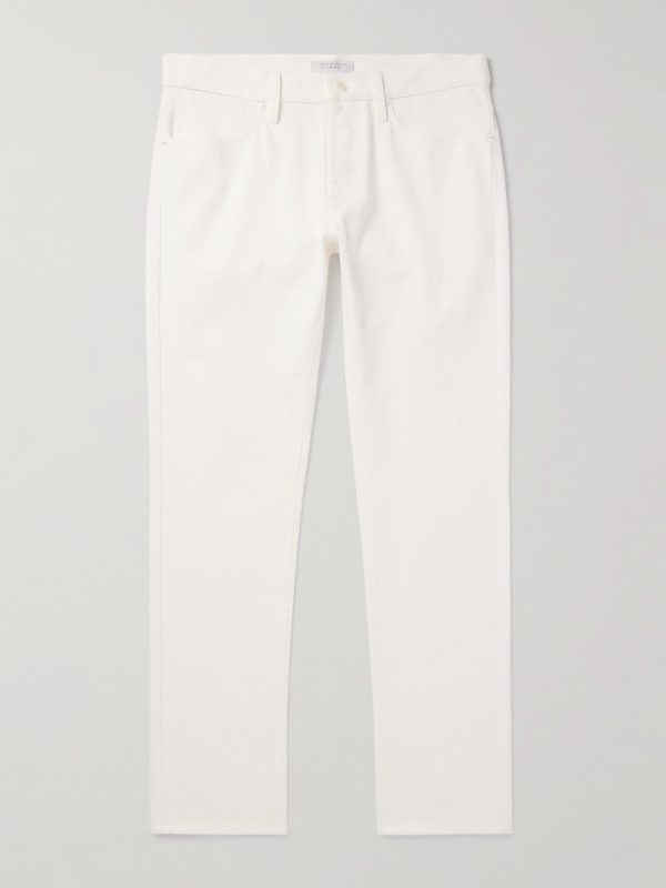 Anthony Slim-Fit Straight-Leg Cotton-Twill Trousers