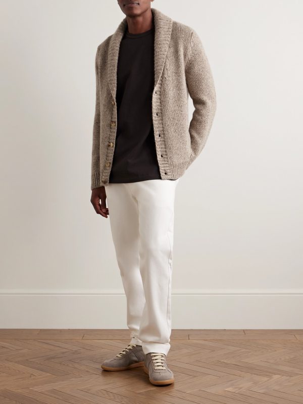 Anthony Slim-Fit Straight-Leg Cotton-Twill Trousers - OU