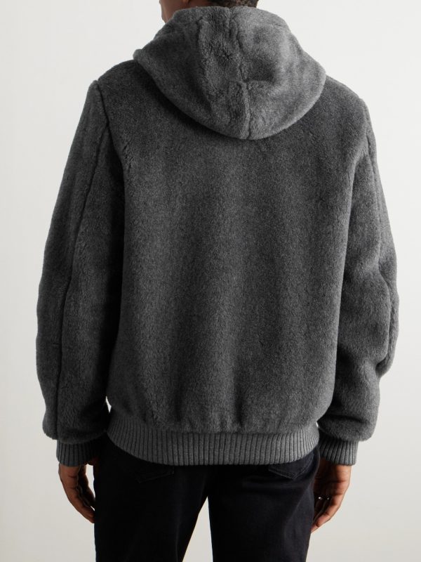 Tom Wool, Silk and Cashmere-Blend Zip-Up Hoodie - BK Tom Wool, Silk and Cashmere-Blend Zip-Up Hoodie - BK
