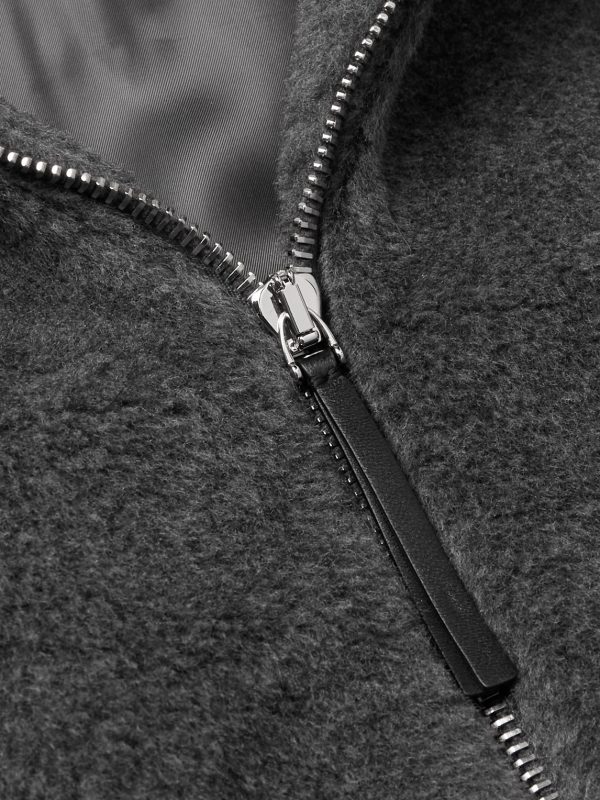 Tom Wool, Silk and Cashmere-Blend Zip-Up Hoodie - CU Tom Wool, Silk and Cashmere-Blend Zip-Up Hoodie - CU