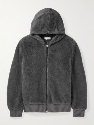 Tom Wool, Silk and Cashmere-Blend Zip-Up Hoodie