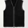 Snowdon Leather-Trimmed Shearling Gilet Snowdon Leather-Trimmed Shearling Gilet