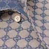 Camp-Collar Logo-Jacquard Linen-Blend Shirt - CU