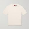 Logo-Intarsia Silk and Cotton-Blend T-Shirt Logo-Intarsia Silk and Cotton-Blend T-Shirt