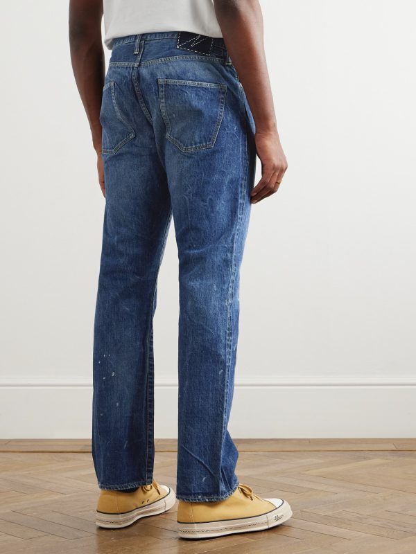 Social Sculpture Tapered Distressed Jeans - BK Social Sculpture Tapered Distressed Jeans - BK