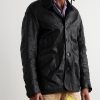 Crinkled-Leather Jacket - FR