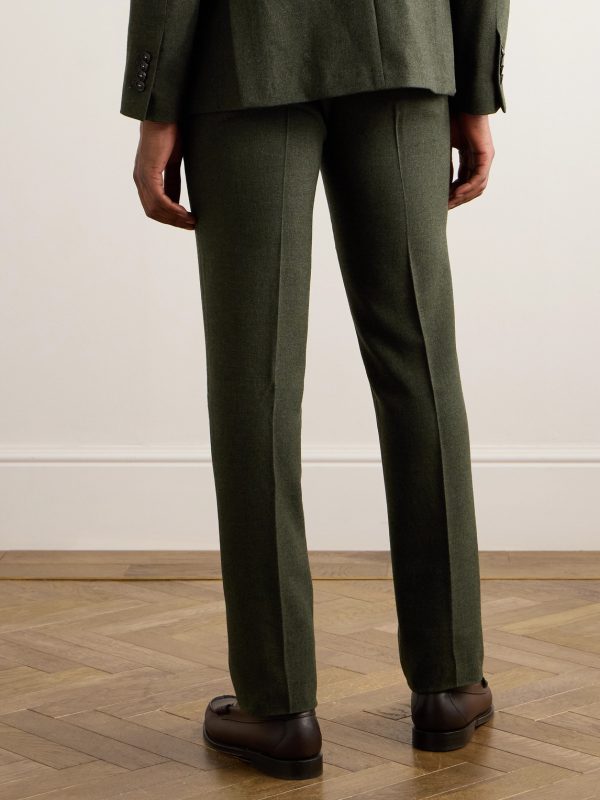 Mauko Slim-Fit Straight-Leg Wool Suit Trousers - BK