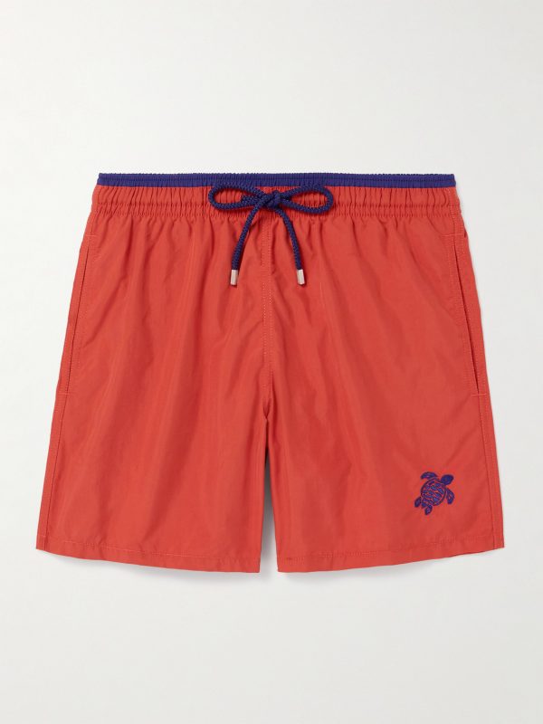 Moka Straight-Leg Mid-Length ECONYL® Swim Shorts Moka Straight-Leg Mid-Length ECONYL® Swim Shorts
