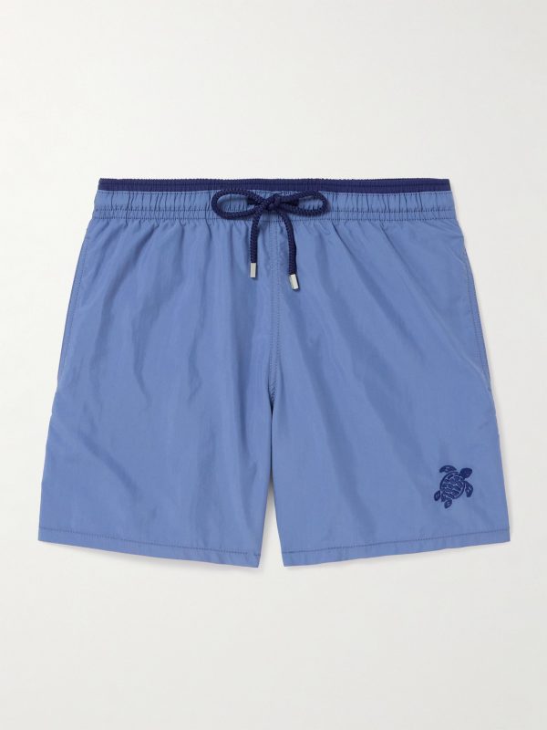 Moka Straight-Leg Mid-Length ECONYL® Swim Shorts Moka Straight-Leg Mid-Length ECONYL® Swim Shorts