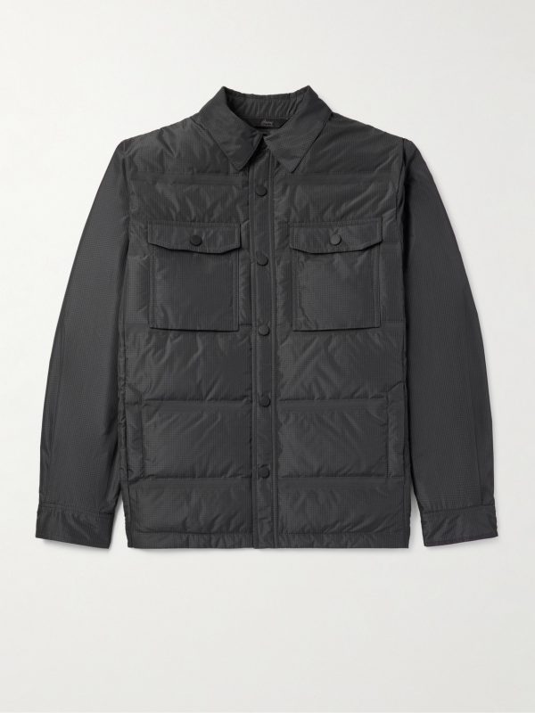 Quilted Ripstop Down Shirt Jacket Quilted Ripstop Down Shirt Jacket