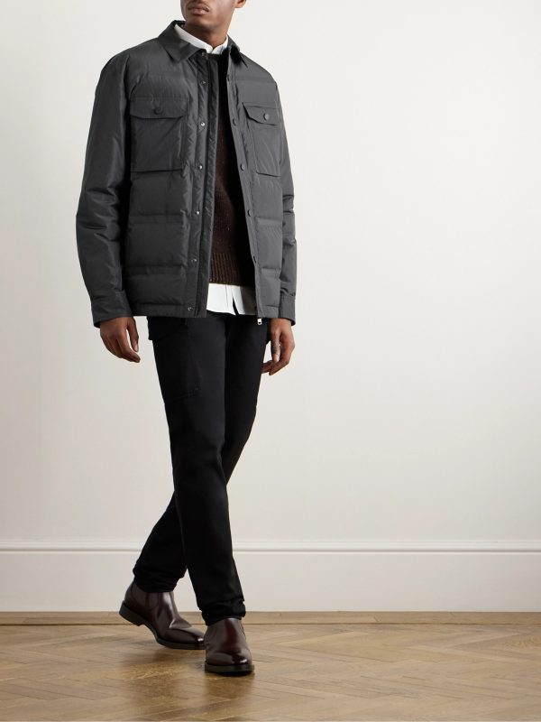Quilted Ripstop Down Shirt Jacket - OU Quilted Ripstop Down Shirt Jacket - OU
