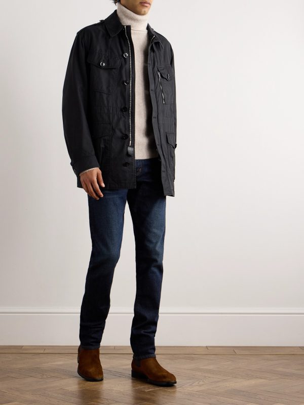 Ribbed Brushed Cashmere and Silk-Blend Rollneck Sweater - OU Ribbed Brushed Cashmere and Silk-Blend Rollneck Sweater - OU