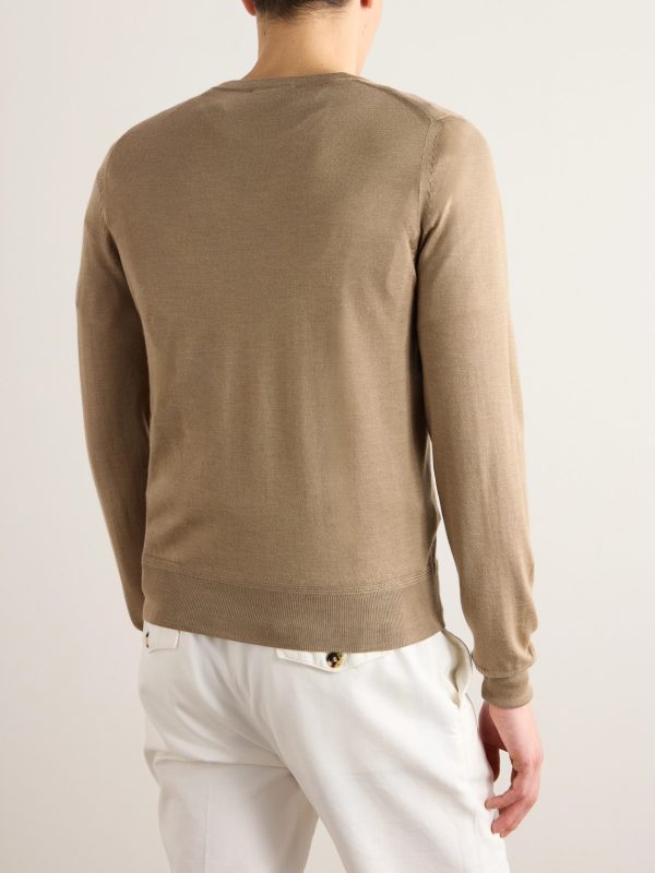 Cashmere and Silk-Blend Sweater - BK Cashmere and Silk-Blend Sweater - BK