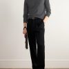 Cashmere and Silk-Blend Sweater - OU Cashmere and Silk-Blend Sweater - OU