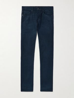 Slim-Fit Cotton-Blend Corduroy Trousers Slim-Fit Cotton-Blend Corduroy Trousers