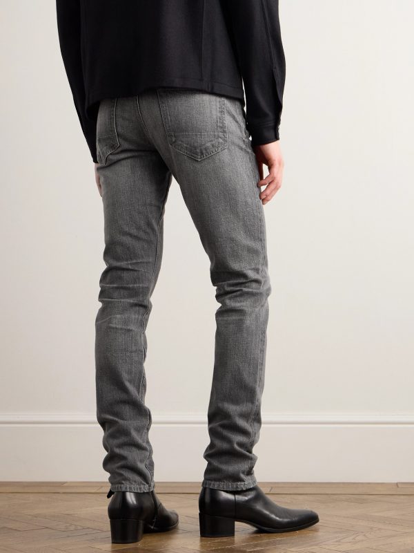 Slim-Fit Straight-Leg Selvedge Jeans - BK Slim-Fit Straight-Leg Selvedge Jeans - BK