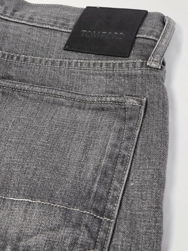 Slim-Fit Straight-Leg Selvedge Jeans - CU Slim-Fit Straight-Leg Selvedge Jeans - CU
