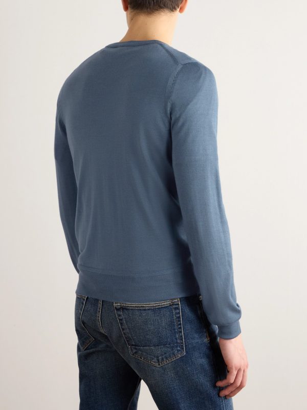 Cashmere and Silk-Blend Sweater - BK