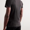 Slim-Fit Cold-Dyed Cotton T-Shirt - BK Slim-Fit Cold-Dyed Cotton T-Shirt - BK